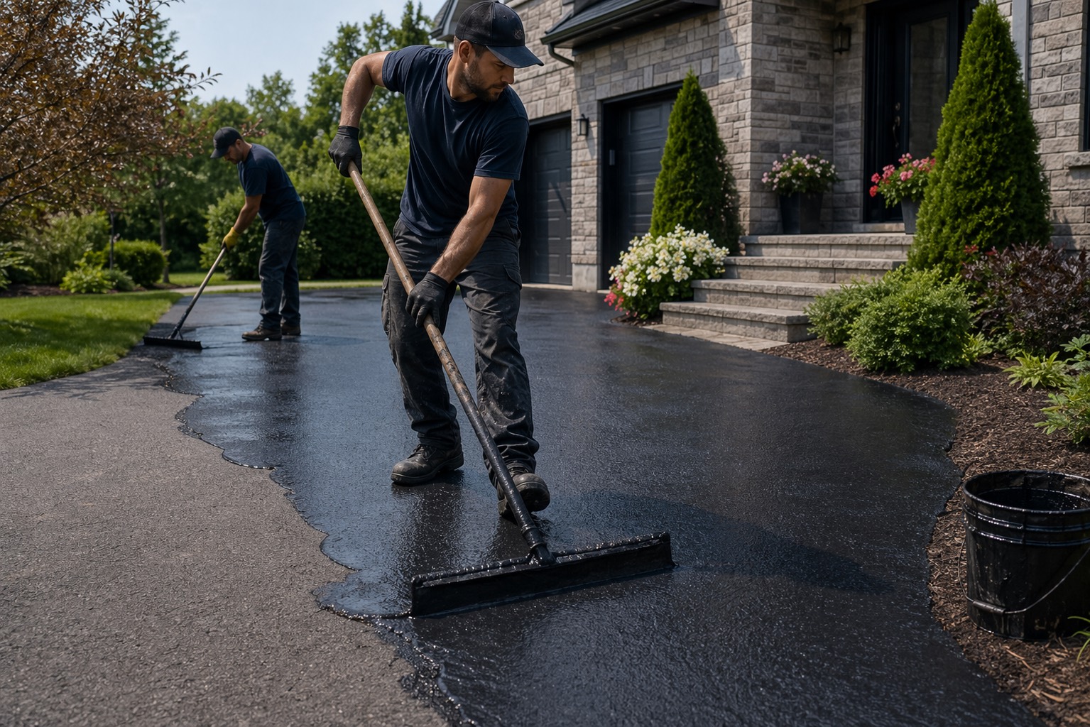 Driveway sealing, repair, and paving service
